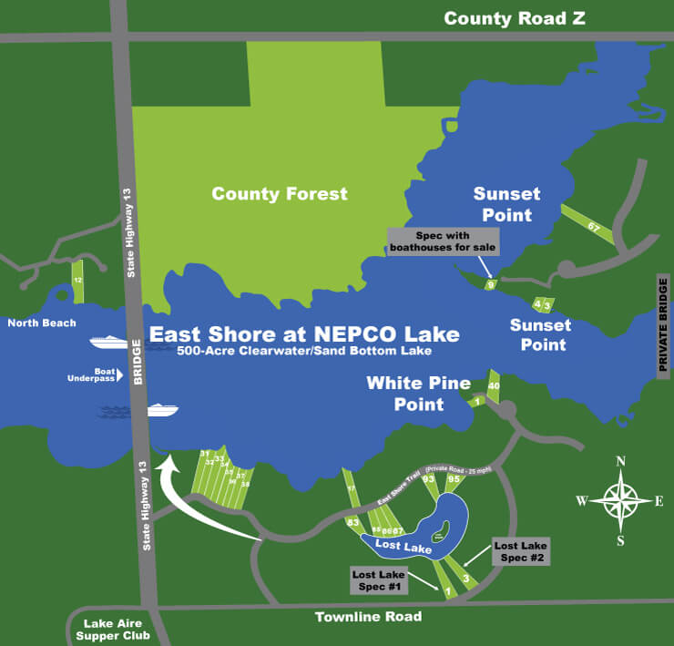 Lakefront Properties Nepco Lake