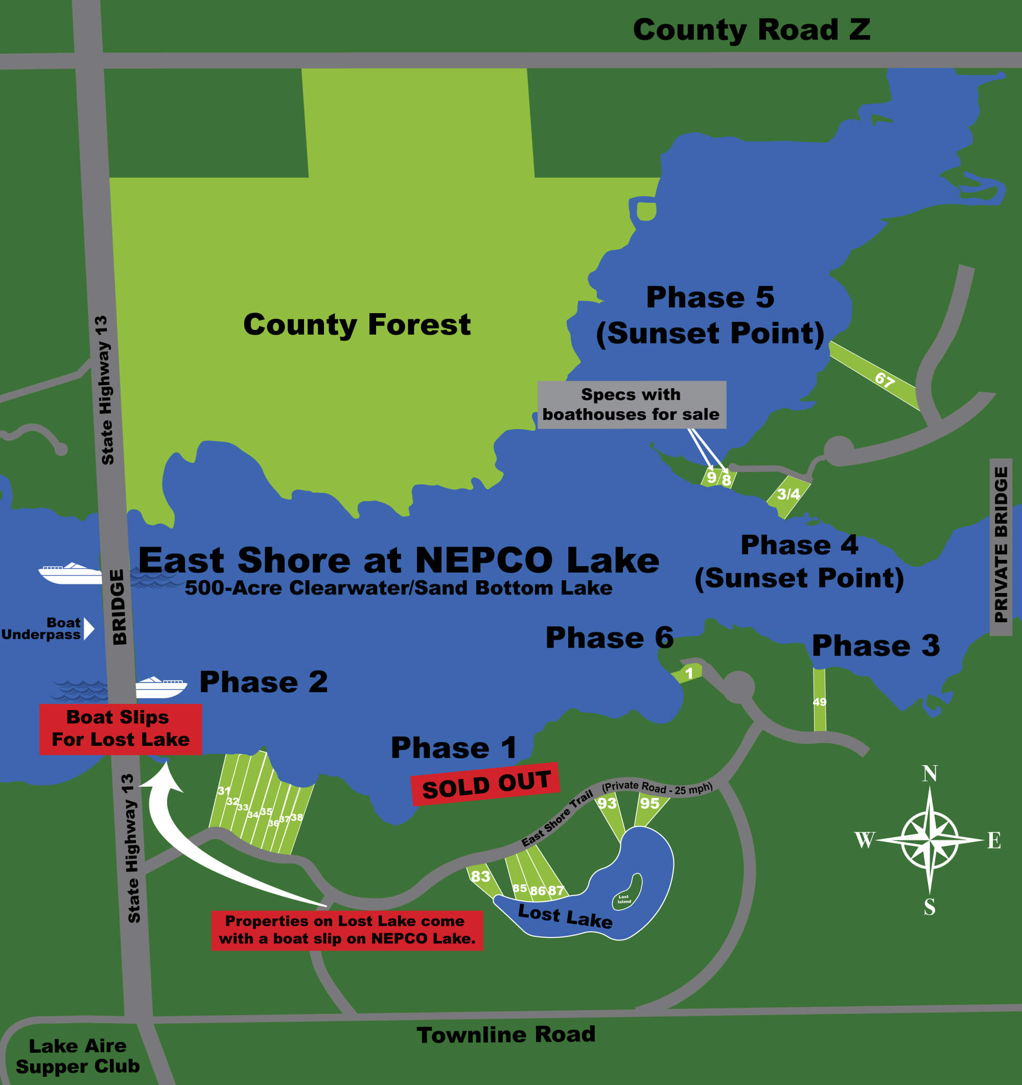 Layout Nepco Lake